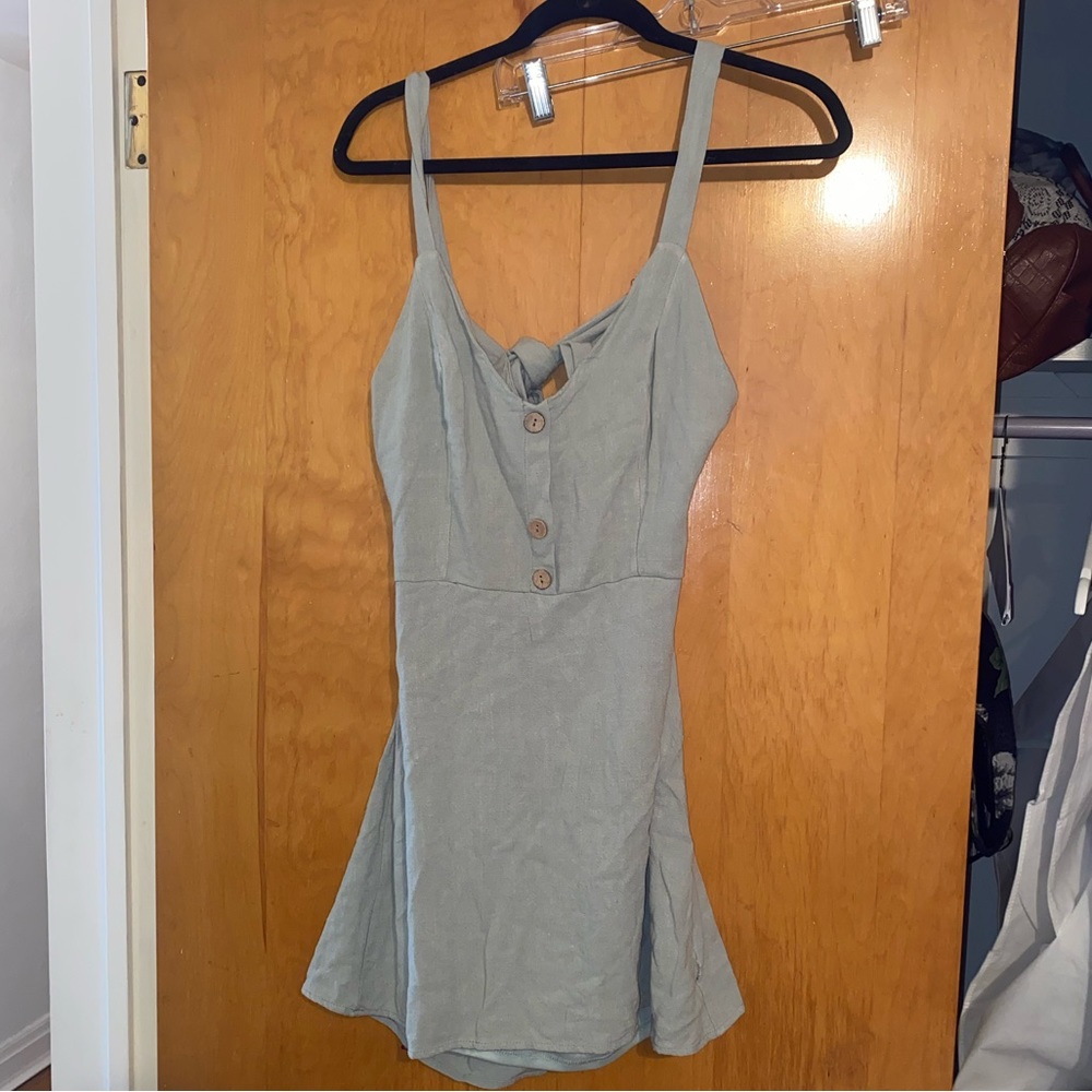 Large sage green dress
